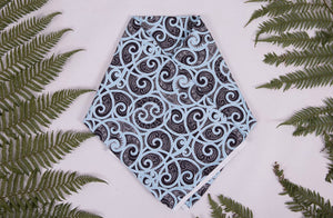 Beautiful baby swaddles using Maori designs from nz clothing company Emere.