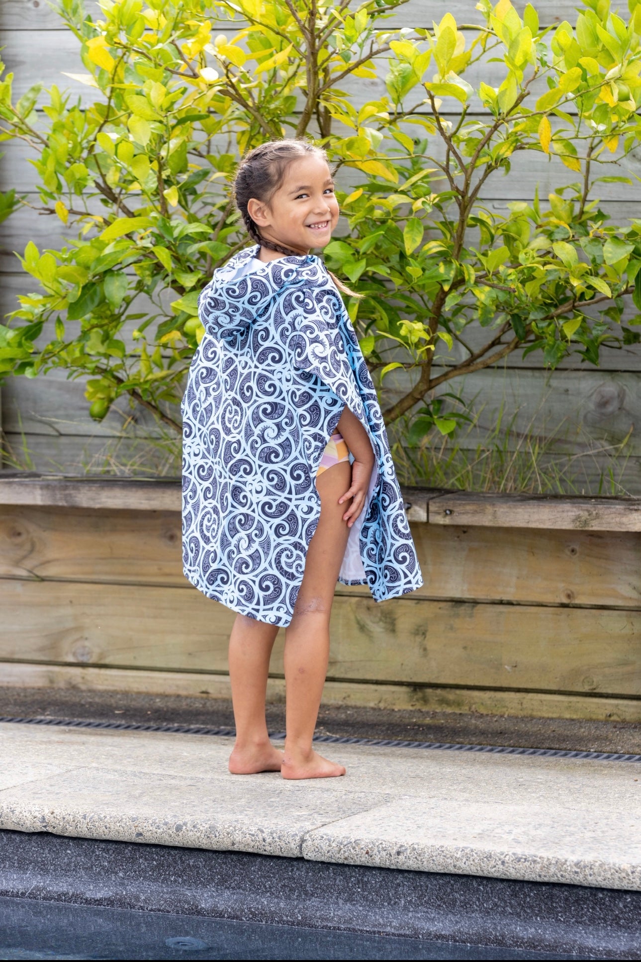 Manaaki Hooded Towel - Sky Blue